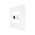 Priza TV + Internet cu Rama din Sticla LUXION SmartElectro IntelligentHouse
