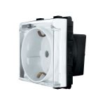 Modul Priza Simpla cu Capac Fara Rama Din Sticla LUXION SmartElectro IntelligentHouse