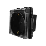 Modul Priza Simpla cu Capac Fara Rama Din Sticla LUXION SmartElectro IntelligentHouse