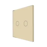 Panou Intrerupator Dublu cu Touch Din Sticla LUXION SmartElectro IntelligentHouse