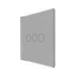 Panou Intrerupator Triplu cu Touch Din Sticla LUXION SmartElectro IntelligentHouse