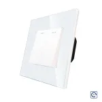 Intrerupator Dublu Mecanic cu Reset / Revenire LUXION cu Rama din Sticla SmartElectro IntelligentHouse