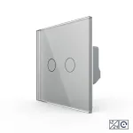 Intrerupator Dublu cu Revenire, Contact Uscat si 12/24V cu Touch LIVOLO – Serie Noua SmartElectro IntelligentHouse