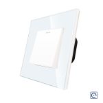 Intrerupator Simplu Mecanic cu Reset / Revenire LUXION cu Rama din Sticla SmartElectro IntelligentHouse
