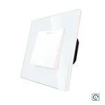 Intrerupator Simplu Mecanic cu Reset / Revenire LUXION cu Rama din Sticla SmartElectro IntelligentHouse