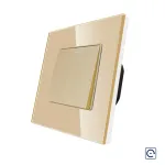 Intrerupator Simplu Mecanic cu Reset / Revenire LUXION cu Rama din Sticla SmartElectro IntelligentHouse