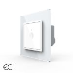 Intrerupator Simplu cu Touch LIVOLO cu Rama din Sticla - Protocol ZigBee EC SmartElectro IntelligentHouse