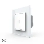 Intrerupator Simplu cu Touch LIVOLO cu Rama din Sticla - Protocol ZigBee EC SmartElectro IntelligentHouse