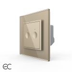 Intrerupatorul Dublu cu Touch LIVOLO cu Rama Din Sticla - Protocol Zigbee EC SmartElectro IntelligentHouse
