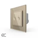 Intrerupatorul Dublu cu Touch LIVOLO cu Rama Din Sticla - Protocol Zigbee EC SmartElectro IntelligentHouse