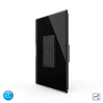 Intrerupator Simplu Cap Scara / Cruce cu Touch Livolo cu Rama Din Sticla 1M, Zigbee EC - Serie Noua SmartElectro IntelligentHouse