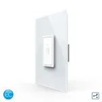 Intrerupator Simplu Cap Scara / Cruce cu Touch Livolo cu Rama Din Sticla 1M, Zigbee EC - Serie Noua SmartElectro IntelligentHouse