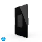 Intrerupator Simplu cu Touch Livolo cu Rama Din Sticla 1M, Zigbee EC SmartElectro IntelligentHouse
