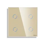 Panou Intrerupator Cvadruplu cu Touch Mini din Sticla LUXION SmartElectro IntelligentHouse