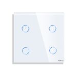 Panou Intrerupator Cvadruplu cu Touch Mini din Sticla LUXION SmartElectro IntelligentHouse