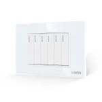 Intrerupator Mecanic 6 Posturi LUXION cu Rama din Sticla, Standard Italian, 3M SmartElectro IntelligentHouse