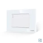 Intrerupator Simplu Cap Scara Mecanic LUXION cu Rama din Sticla, Standard Italian, 3M SmartElectro IntelligentHouse