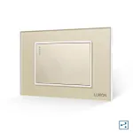 Intrerupator Simplu Cap Scara Mecanic LUXION cu Rama din Sticla, Standard Italian, 3M SmartElectro IntelligentHouse