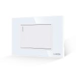 Intrerupator Simplu Mecanic LUXION cu Rama din Sticla, Standard Italian, 3M SmartElectro IntelligentHouse