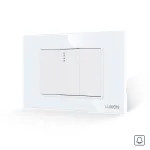 Intrerupator cu Revenire (Sonerie) Mecanic 1M si 2 Taste False LUXION cu Rama din Sticla, Standard Italian, 3M SmartElectro IntelligentHouse