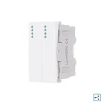 Modul Intrerupator Dublu Cap-Scara Mecanic 2M / 1M LUXION, Standard Italian SmartElectro IntelligentHouse