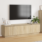 dulap TV cu LED Stejar Sonoma 180x38x49 cm Lemn prelucrat GartenMobel Dekor