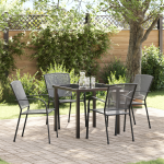 Set de Dining pentru Grădină 5 Piese Oțel Antracit GartenMobel Dekor