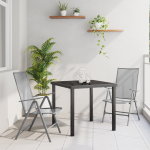Set de dining de grădină 3 piese din oțel antracit GartenMobel Dekor