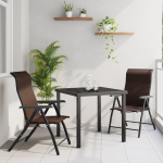 Set mese grădină 3 piese Maro Ratan Poli GartenMobel Dekor