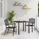 Set mese grădină 3 piese din oțel antracit GartenMobel Dekor