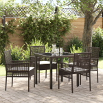 Set masă grădină cu perne Maro Poly Ratan GartenMobel Dekor