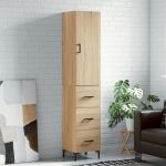 Dulap înalt, stejar sonoma, 34,5x34x180 cm, lemn prelucrat GartenMobel Dekor