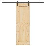 Ușă glisantă cu set de feronerie 70x210 cm, lemn masiv de pin GartenMobel Dekor