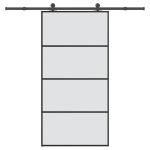 Ușă glisantă cu set feronerie 102,5x205 cm sticlă ESG/aluminiu GartenMobel Dekor
