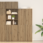 Bufet Stejar 40x42.5x185 cm Lemn prelucrat GartenMobel Dekor
