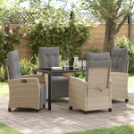 Set Masă Grădină 5 Piese Bej Poliratán GartenMobel Dekor