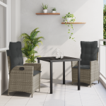 Set de 2 Gri Ratan PE Standard Huse detașabile GartenMobel Dekor