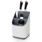 Suport pentru Tacâmuri și Ustensile de Bucătărie Alb 14x14x23cm Handy KitchenServ