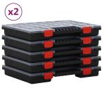 Cutii de organizare, 10 buc., 40x30x5 cm, polipropilenă GartenMobel Dekor