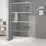 Paravan duș walk-in argintiu 115x195 cm sticlă ESG transparentă GartenMobel Dekor