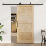 Ușă glisantă  cu set de hardware "ORKDAL" din lemn masiv de pin, Ușă interioară  "ORKDAL" 86x198.5x4 cm din lemn masiv de pin GartenMobel Dekor