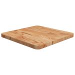 Blat masă pătrat maro deschis 40x40x2,5cm lemn stejar tratat GartenMobel Dekor