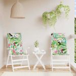 Perne de scaun spătar înalt, 2 buc., multicolor, textil oxford GartenMobel Dekor
