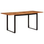 Masa de sufragerie 160x80x75 cm din lemn masiv de salcam GartenMobel Dekor