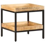 Masă laterală 45x45x45 cm Lemn de mango GartenMobel Dekor