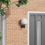 Aplica exterioară Negru Oțel inoxidabil IP44 GartenMobel Dekor