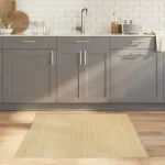 Covor pătrat, natural deschis, 100x100 cm, bambus GartenMobel Dekor