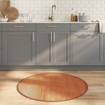 Covor rotund, maro, 100 cm, bambus GartenMobel Dekor