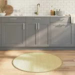 Covor rotund, natural deschis, 100 cm, bambus GartenMobel Dekor