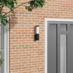 Lampa de Perete Externă Neagră din Oțel Inoxidabil IP44 GartenMobel Dekor